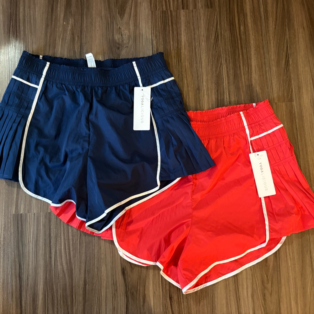Yogalicious Radiant Courtside Chic Shorts Lot of 2